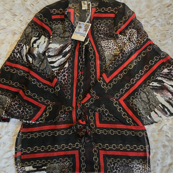 Violet Sky Multicolor Blouse Long Sleeve - Picture 2 of 5